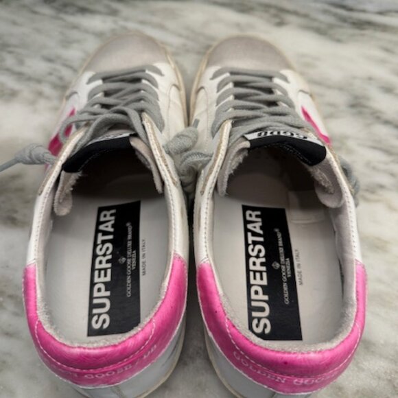 Golden Goose Super-Star limited LTD161/205 (pink star/heel tab) Size EU37/US7 - Picture 11 of 13
